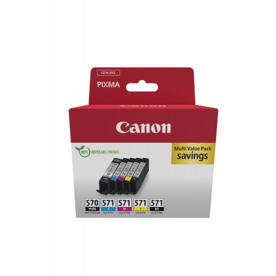 Canon 0372C006 Pack 570BK/571 PGBK/BK/Cl