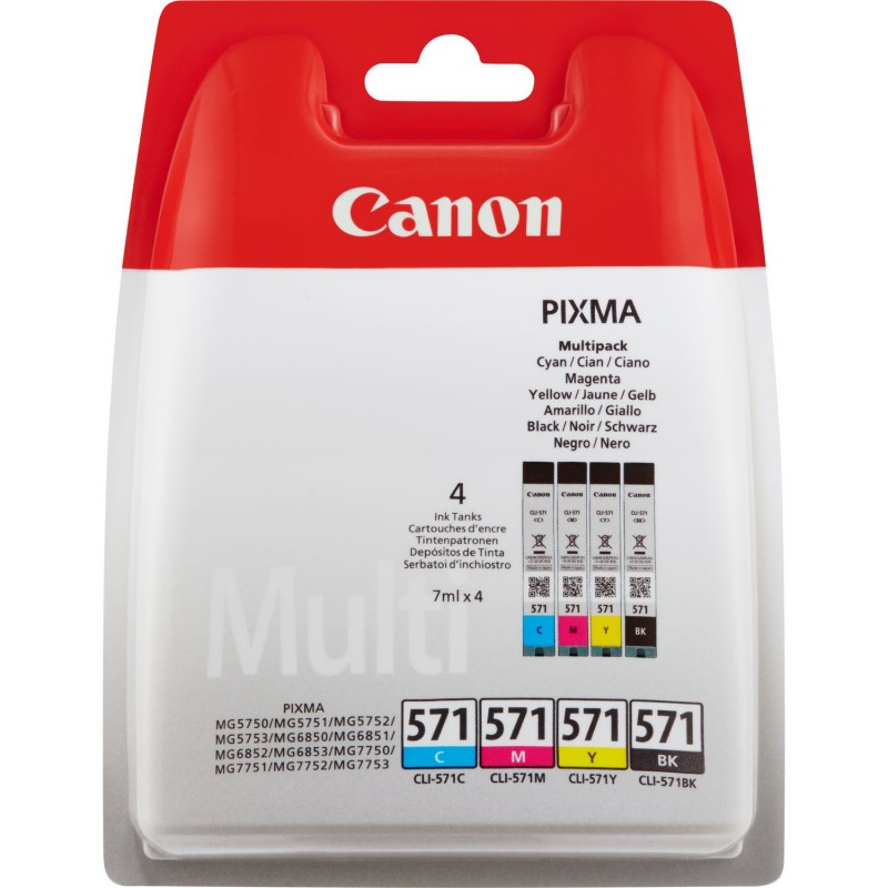 Canon 0386C004 CLI-571 Pack Blister