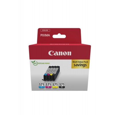 Canon 0386C009 CLI-571 Pack BK/Cl sec
