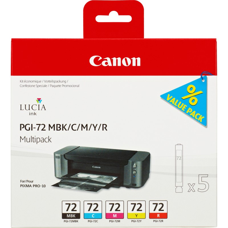 Canon 6402B009 PGI-72 Pack MBK/C/M/Y/R