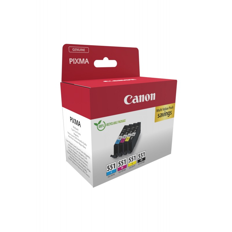 Canon 6509B015 Pack CLI551 BK/Cl