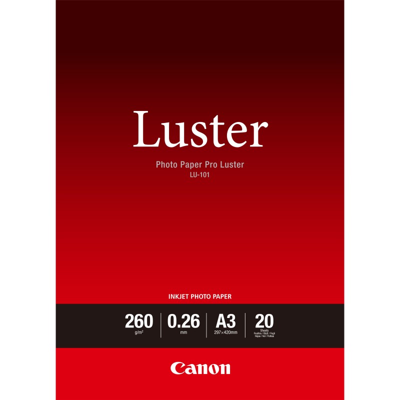 Canon 6211B007 Papier LU-101 A3 20 NICHE