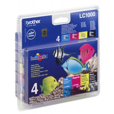 Brother LC1000VALBP Bli Pack C/M/Y/BK