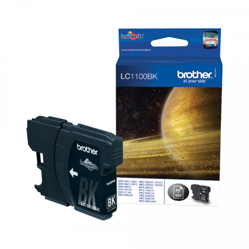 Brother LC1100 BK Cart. Noir 350P