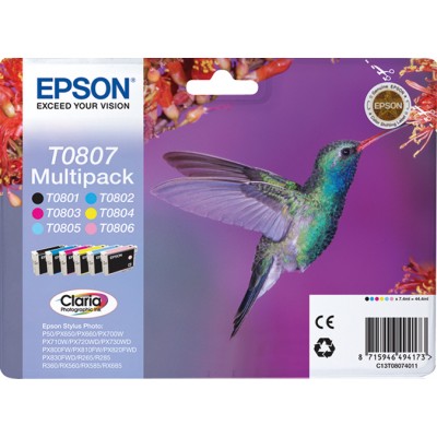 Epson C13T08074011 COLIBRI PACK X 6 Blis