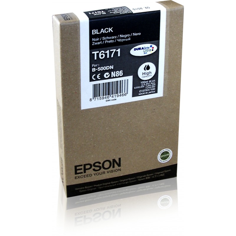 Epson C13T617100 Cart. Noir B500DN