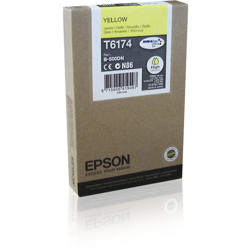 Epson C13T617400 Cart. Jaune B500DN