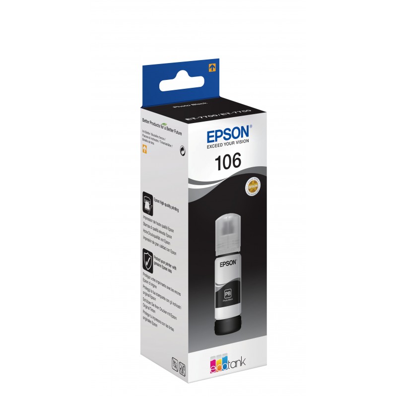 Epson C13T00R140Ecotank T106 BK Photo