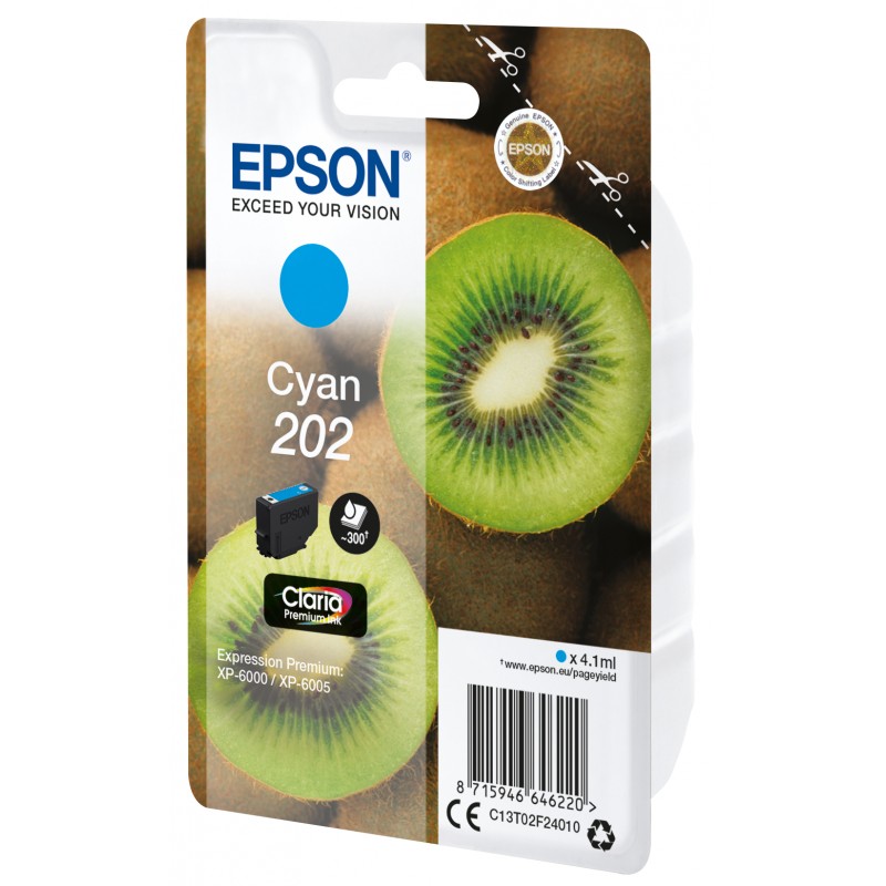 Epson C13T02F24010 KIWI Cyan 202 Blister
