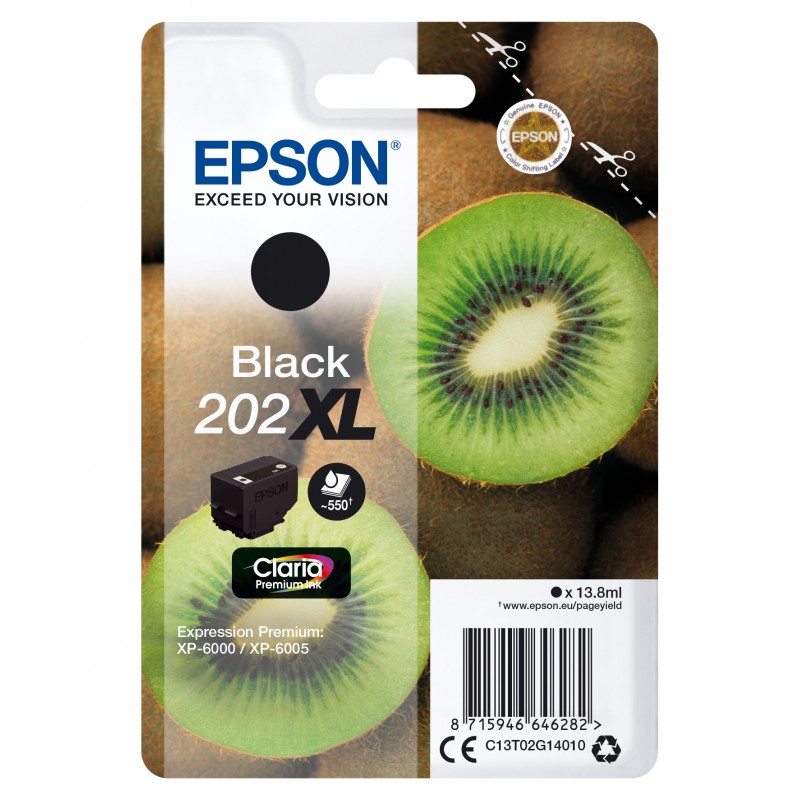 Epson C13T02G14010 KIWI BK XL 202 Blist