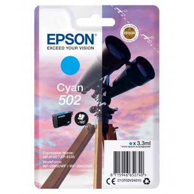Epson C13T02V24010 JUMELLES Cyan 502 Bli
