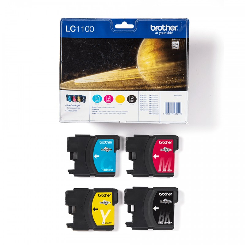 Brother LC1100VALBP Blis Pack Rainbow+BK