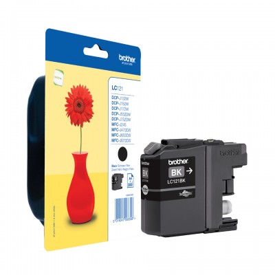 Brother LC121BKBP cart noire blister