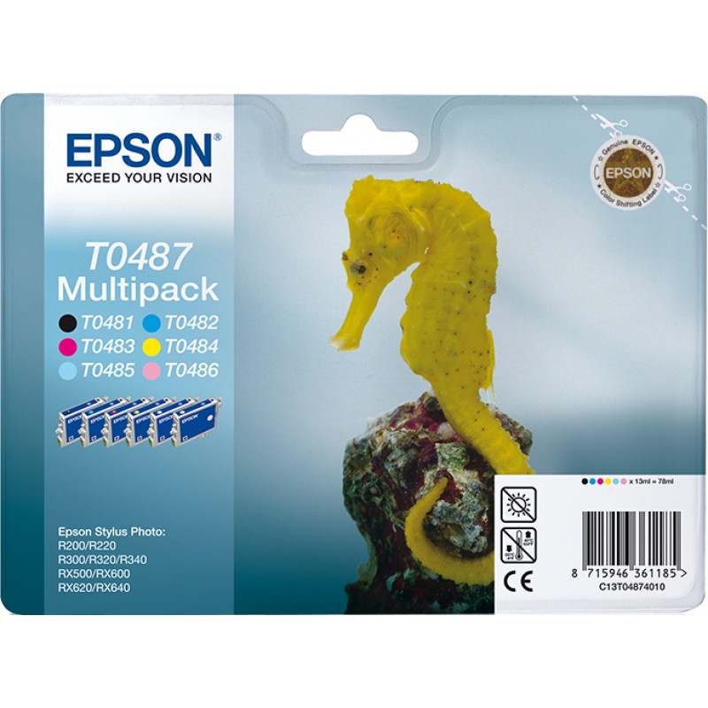 Epson C13T04874010 HIPPOCAMPE x6 Blister