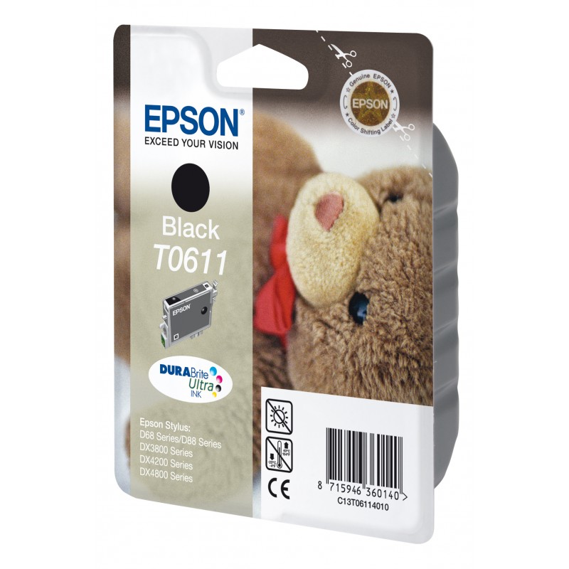 Epson C13T06114010 OURSON BK Blister