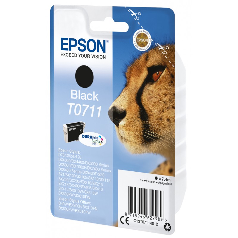 EPSON C13T07114012 Cart Guepard BK Blist