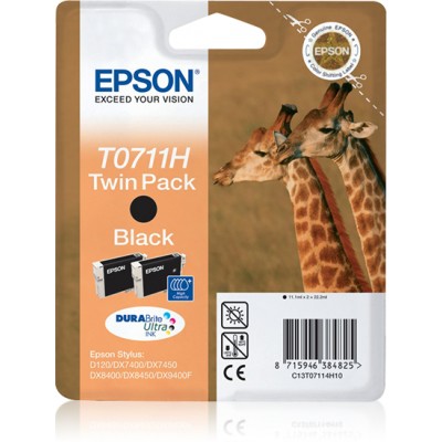 Epson C13T07114H10 GIRAFE BK X2 Blister