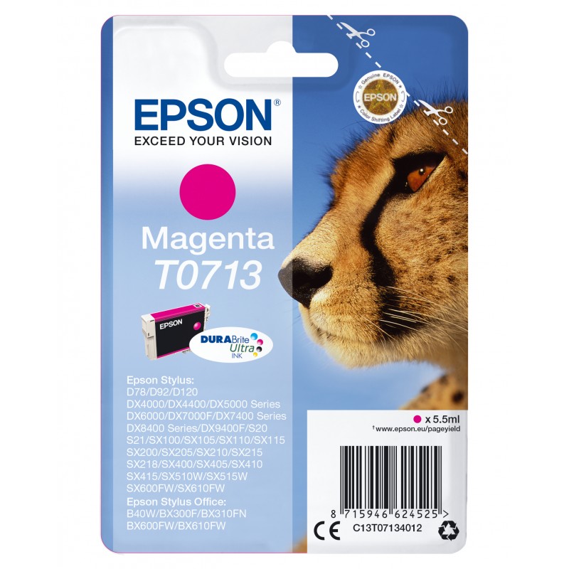 Epson C13T07134012 GUEPARD Magenta Blist