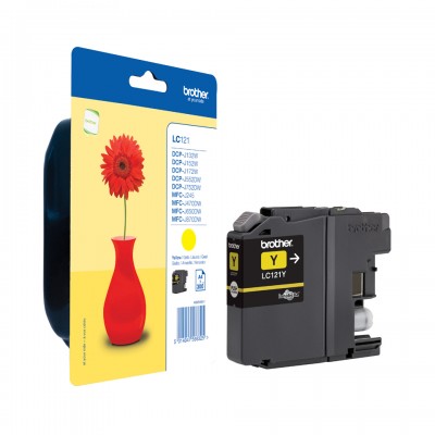 Brother LC121Y Cart.JE Jaune DCPJ752DW