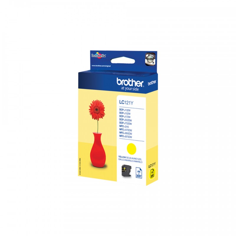 Brother LC121Y Cart.JE Jaune DCPJ752DW