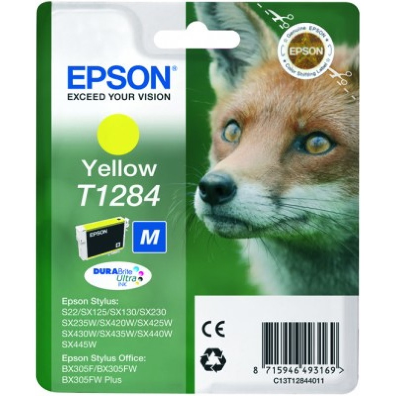 Epson C13T12844011 Cart.Renard YEL Bulk