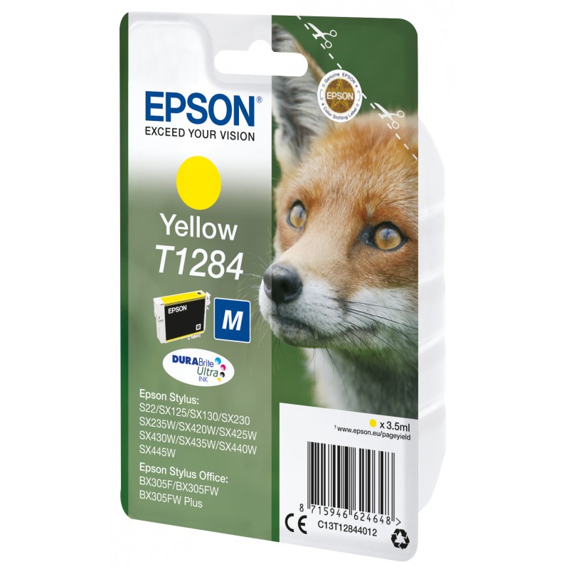Epson C13T12844012 RENARD Yellow Blister