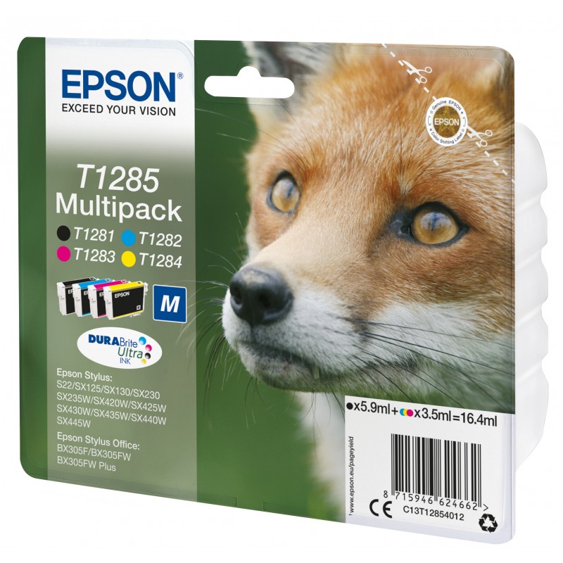 Epson C13T12854012 Renard x 4 Blister