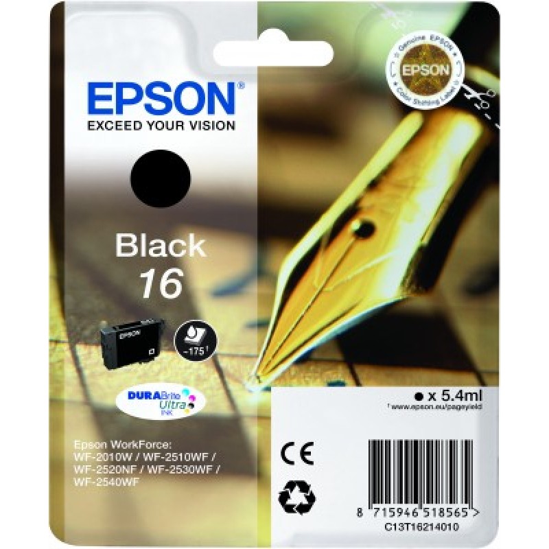 Epson C13T16214010 Ink Jet BK Blis.