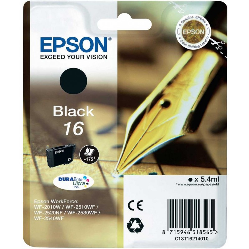 Epson C13T16214010 Ink Jet BK Blis.