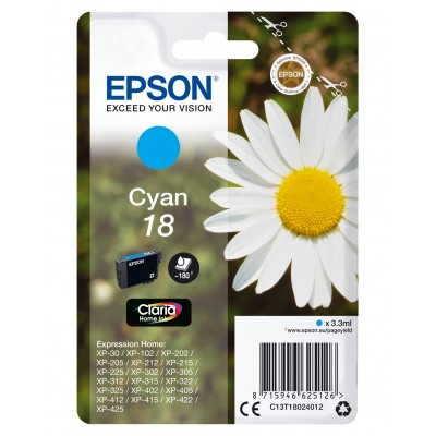 Epson C13T18024012 PAQUERETTE Cyan Blist