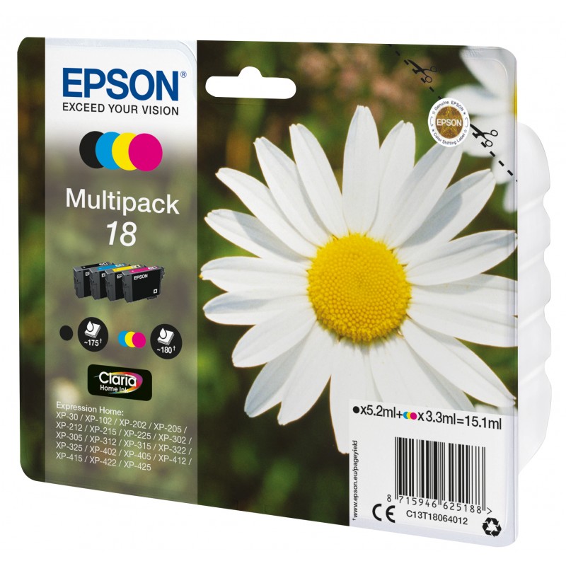 Epson C13T18064022 PAQUERETTE X4 Blister
