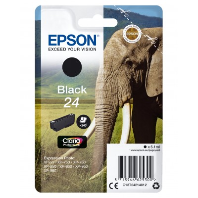 Epson C13T24214012 ELEPHANT BK Blister