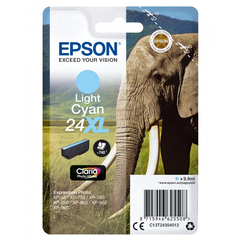 Epson C13T24354012 ELEPHANT Cyn Light Bl