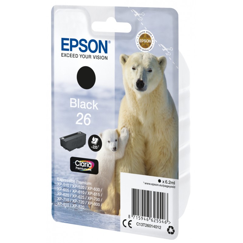 Epson C13T26014022 OURS POLAIRE BK Blist