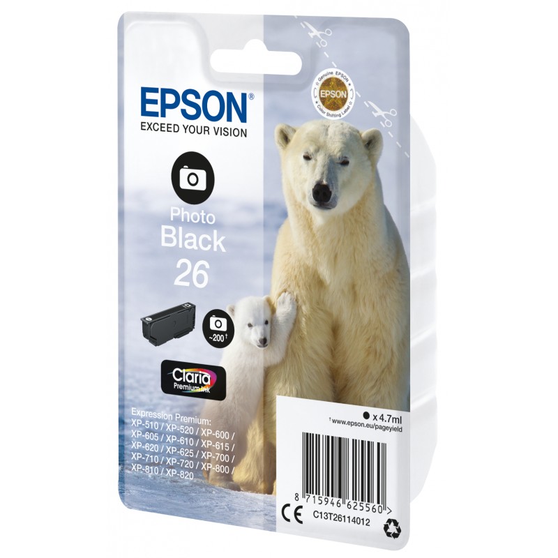 Epson C13T26114012 OURS POLAIRE BK Ph Bl
