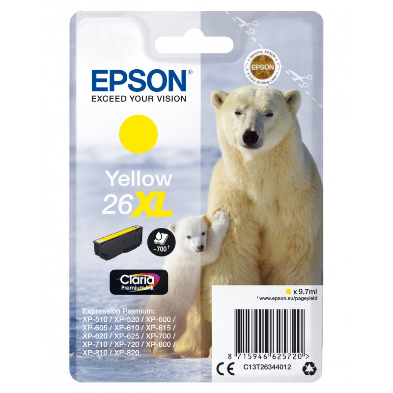 Epson C13T26344012 OURS POL. Yel XL Blis