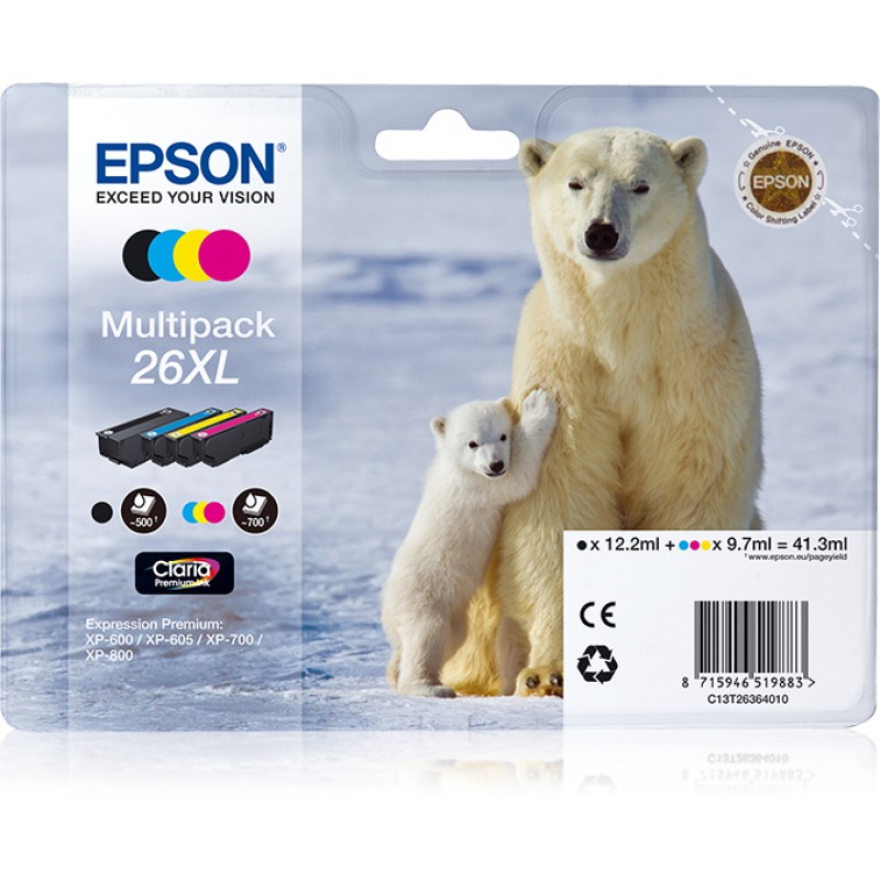 Epson C13T26364010 OURS POLAIRE x4 XL Bl