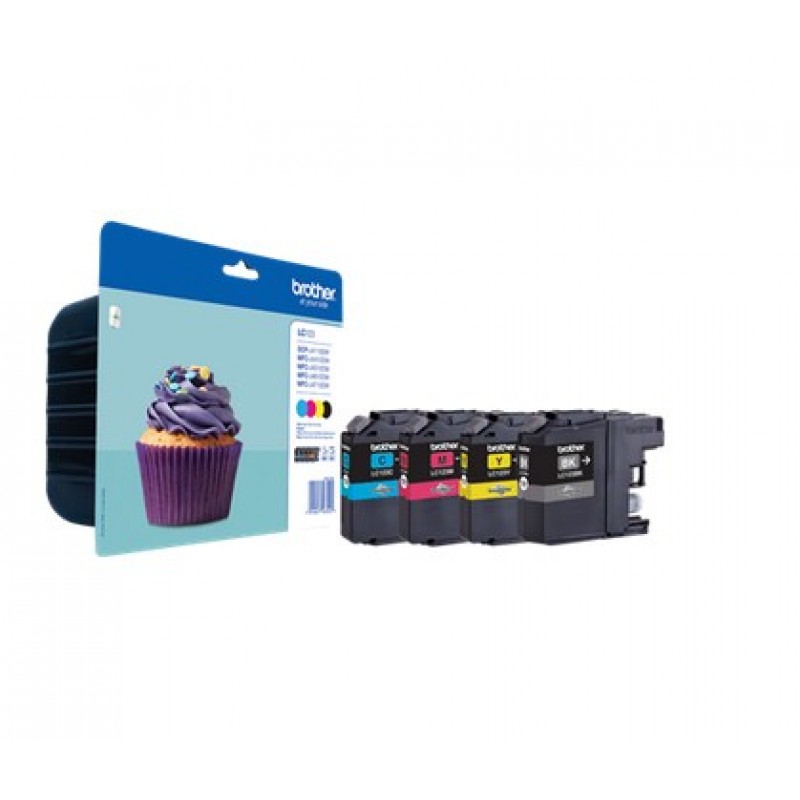 Brother LC123VALBP Ink Jet Pack x 4 Bulk