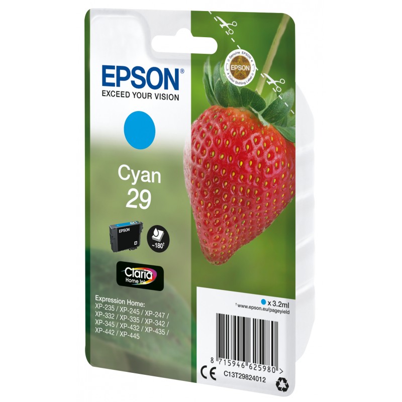 Epson C13T29824022 FRAISE Cyan Blister