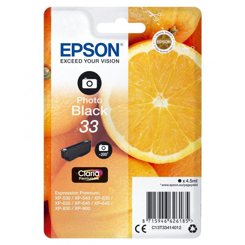 Epson C13T33414012 ORANGE BK Photo Blist