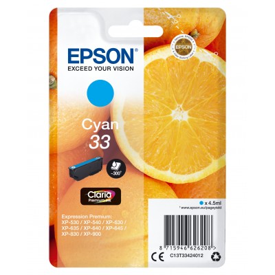 Epson C13T33424012 ORANGE Cyan Blister