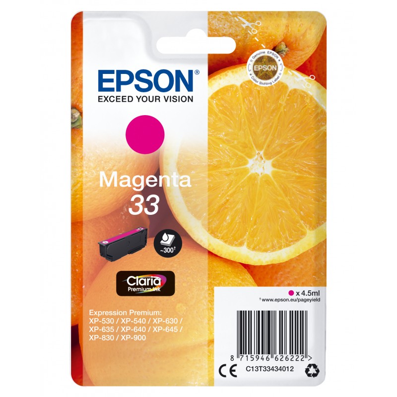 Epson C13T33434012 Ink Jet Mag Orange