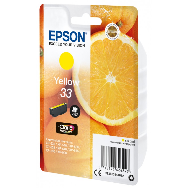 Epson C13T33444022 Ink Jet Yel Orange
