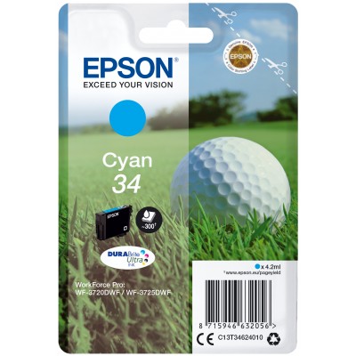 Epson C13T34624010 Cyan Balle de Golf