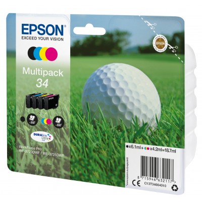 Epson C13T34664020 Pck 4CL Balle de Golf