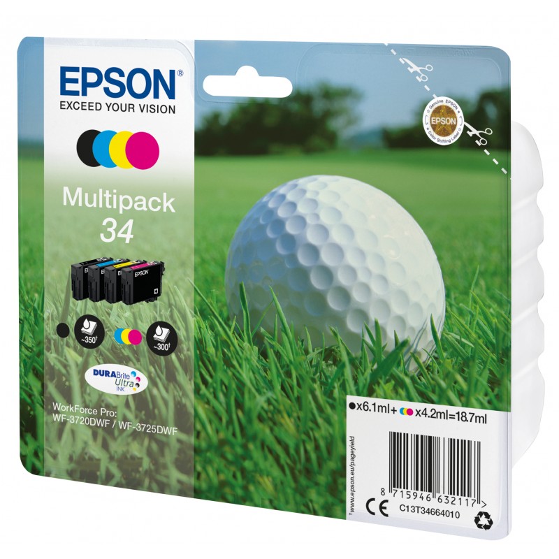 Epson C13T34664020 Pck 4CL Balle de Golf