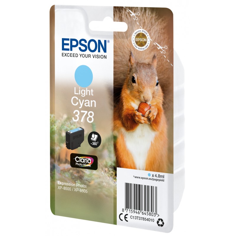 Epson C13T37854010 Cyan CL Ecureuil