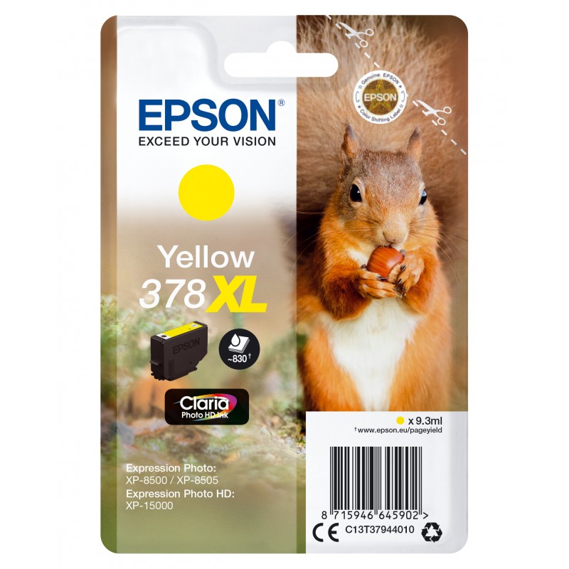 Epson C13T37944010 Jaune XL Ecureuil