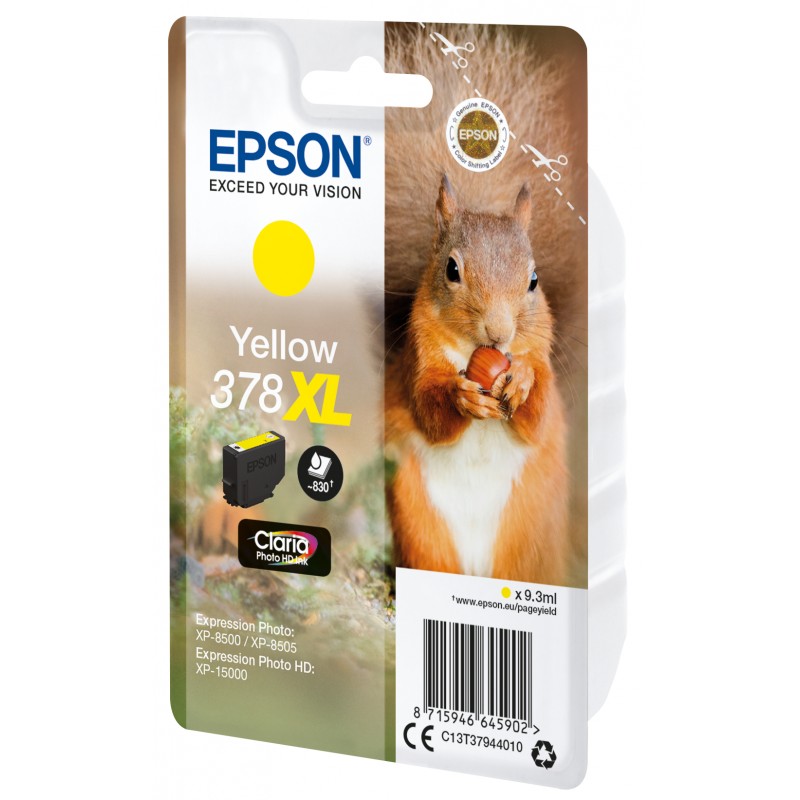 Epson C13T37944010 Jaune XL Ecureuil