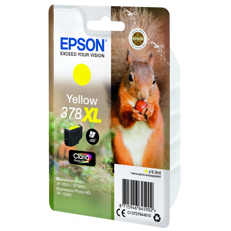 Epson C13T37944010 Jaune XL Ecureuil